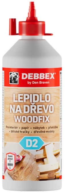 Lepidlo na drevo D2 250g WOODFIX DEBBEX
