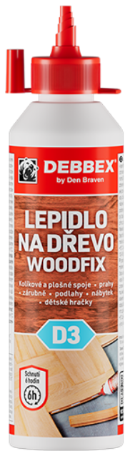 Lepidlo na drevo D3 250g WOODFIX DEBBEX
