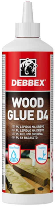 Lepidlo na drevo D4 500g polyuretán DEBBEX