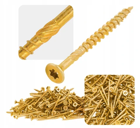 Skrutky do dreva 5×90 mm so zapustenou hlavou Torx TX25 – 200 ks STALCO