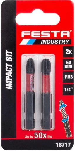 Bit torzný PH 3 50mm 2ks FESTA INDUSTRY