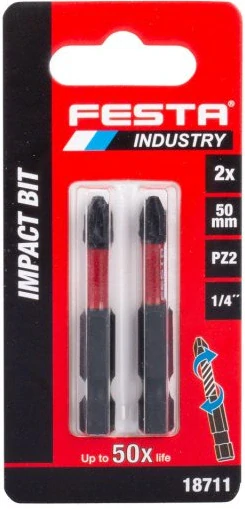 Bit torzný PZ 2 50mm 2ks FESTA INDUSTRY