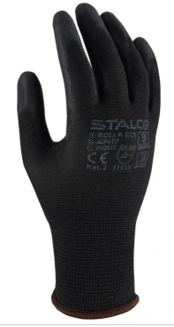 Pracovné rukavice STALCO S-Poli B ECO č.8 – polyesterové, balenie 12 párov