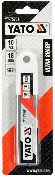Odlamovacie čepele 18 mm extra ostré (10 ks) YATO (YT-75261)