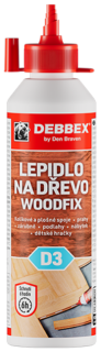 Lepidlo na drevo D3 500g WOODFIX DEBBEX