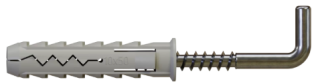 Hmoždinka rozperná s rovným hákom, hmoždinka: Ø6x30mm , hák: Ø4x40mm Stalco
