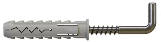 Hmoždinka rozperná s rovným hákom, hmoždinka: Ø12x60mm , hák: Ø6,5x65mm Stalco