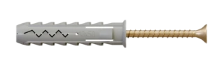 Hmoždinka so skrutkou do dreva s krížovou hlavou hmoždinka: Ø8x40mm skrutka: Ø5x60mm 100ks