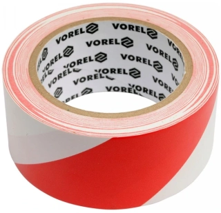 Varovacia páska samolepiaca červeno-biela 48 mm x 33 m PVC VOREL