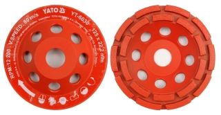 Diamantový brúsny kotúč 125 mm dvojradový YATO YT-6030