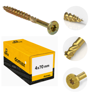 4x70mm 200ks Skrutky do dreva so zápustnou hlavou TX Domax