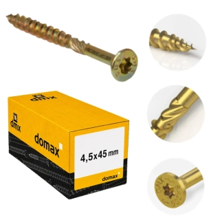 4,5x45mm 200ks Skrutky do dreva so zápustnou hlavou TX Domax