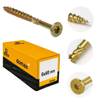 6x60mm 200ks Skrutky do dreva so zápustnou hlavou TX Domax